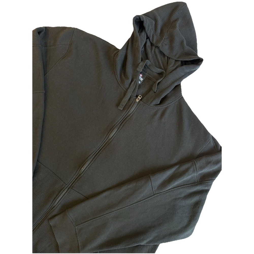 Vintage Y2K Southpole Black Ribbed Hoodie Men's Size‎ 6XB Logo Punk Grunge